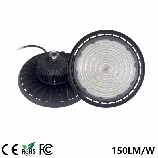 Company Direct Price 5 Years Warranty Isolated Driver 150W 150lm/W UFO LED High Bay Light